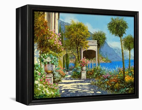 Passeggiata al Lago-Guido Borelli-Framed Stretched Canvas