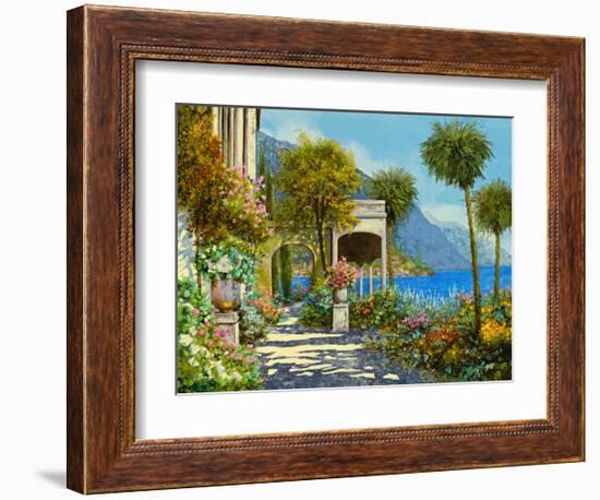 Passeggiata al Lago-Guido Borelli-Framed Art Print