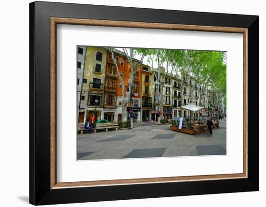 Passeig del Born, the shopping street of Palma, Majorca, Balearic Islands, Spain, Europe-Carlo Morucchio-Framed Photographic Print