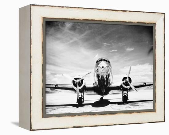 Passenger Airplane on Runway-Philip Gendreau-Framed Premier Image Canvas