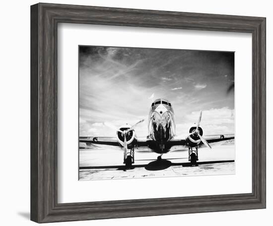 Passenger Airplane on Runway-Philip Gendreau-Framed Photographic Print