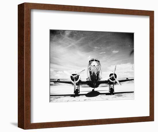 Passenger Airplane on Runway-Philip Gendreau-Framed Photographic Print