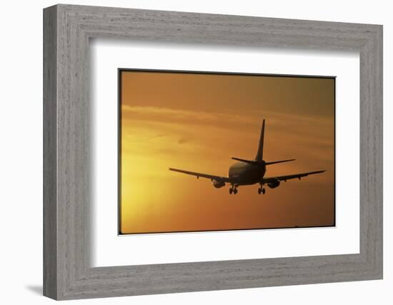 Passenger Plane Taking Off LAX Airport Los Angeles CA-Joseph Sohm-Framed Photographic Print