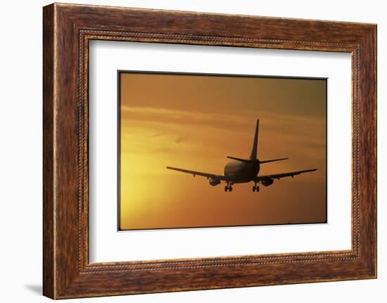 Passenger Plane Taking Off LAX Airport Los Angeles CA-Joseph Sohm-Framed Photographic Print