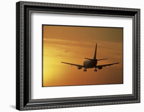 Passenger Plane Taking Off LAX Airport Los Angeles CA-Joseph Sohm-Framed Photographic Print