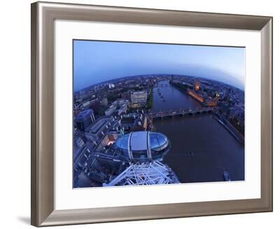 Passenger Pod Capsule Houses Of Parliament Big Ben River Thames From London Eye London England Photographic Print By Peter Barritt Art Com