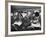 Passengers Eating Main Course of Presidential Special Steak Dinner-Peter Stackpole-Framed Photographic Print