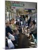 Passengers, Interior a Public Tram, Nagasaki, Island of Kyushu, Japan-Christopher Rennie-Mounted Photographic Print