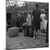 Passengers on a Platform at Centraal Station, Amsterdam, Netherlands, 1963-Michael Walters-Mounted Photographic Print