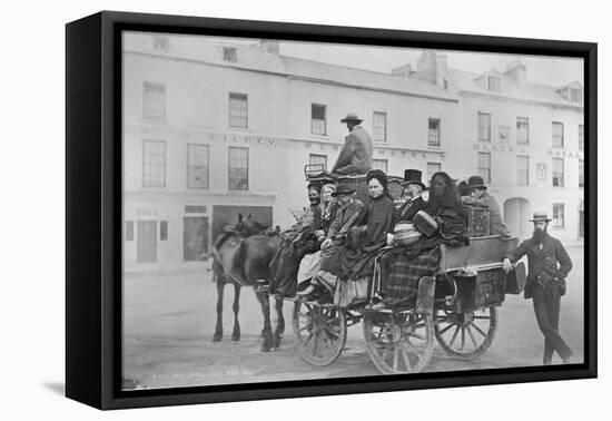 Passengers Prepare for their Journey on Bianconi's Galway-Clifden Mail Car, Ireland, 1880S-Robert French-Framed Premier Image Canvas