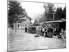 Passengers Prepare to Board a Train, Circa 1910-Asahel Curtis-Mounted Giclee Print