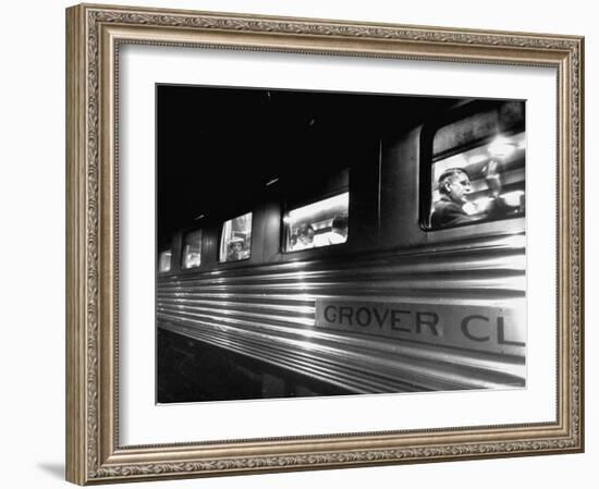 Passengers Riding in Lounge Car of Train-Alfred Eisenstaedt-Framed Photographic Print