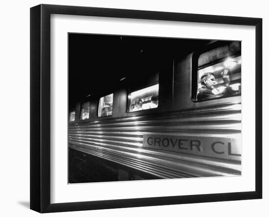 Passengers Riding in Lounge Car of Train-Alfred Eisenstaedt-Framed Photographic Print