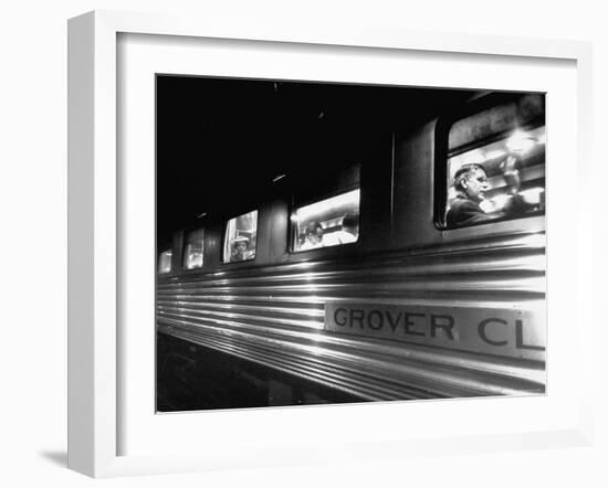 Passengers Riding in Lounge Car of Train-Alfred Eisenstaedt-Framed Photographic Print