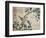 Passereau et magnolia-Katsushika Hokusai-Framed Giclee Print