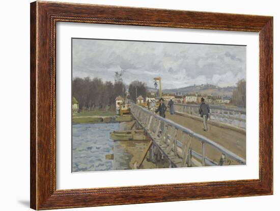 Passerelle d'Argenteuil (Val d'Oise)-Alfred Sisley-Framed Giclee Print