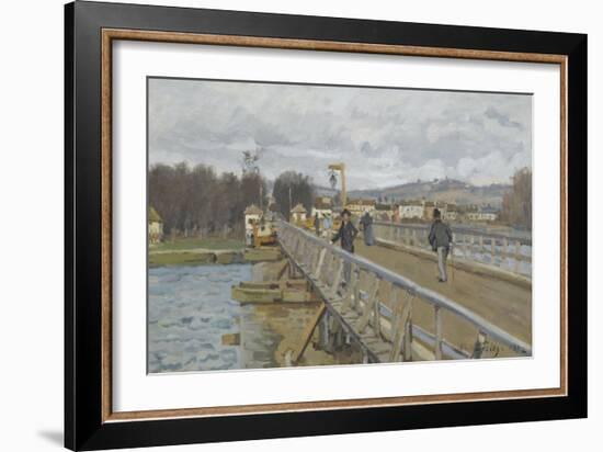 Passerelle d'Argenteuil (Val d'Oise)-Alfred Sisley-Framed Giclee Print