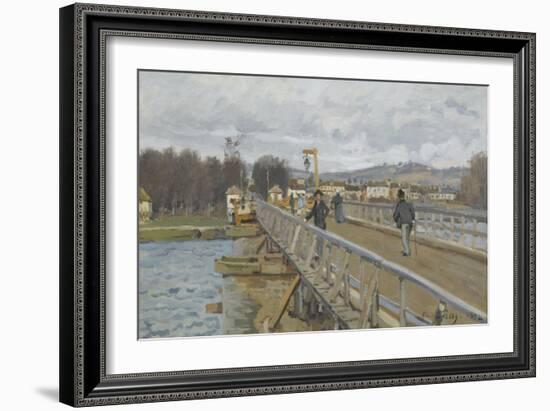 Passerelle d'Argenteuil (Val d'Oise)-Alfred Sisley-Framed Giclee Print