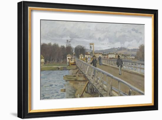 Passerelle d'Argenteuil (Val d'Oise)-Alfred Sisley-Framed Giclee Print