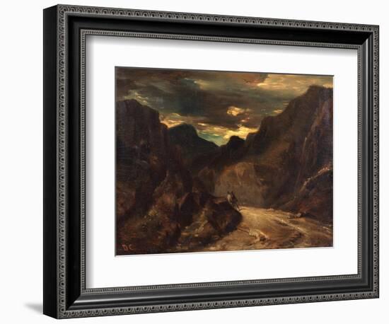 Passing by on the Other Side, after 1839-Alexandre Gabriel Decamps-Framed Giclee Print