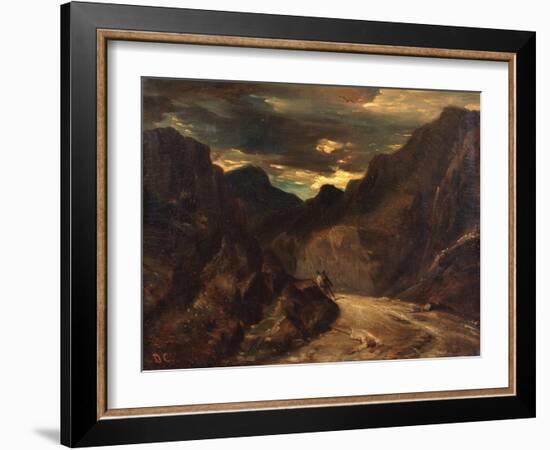 Passing by on the Other Side, after 1839-Alexandre Gabriel Decamps-Framed Giclee Print