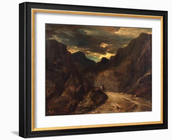 Passing by on the Other Side, after 1839-Alexandre Gabriel Decamps-Framed Giclee Print