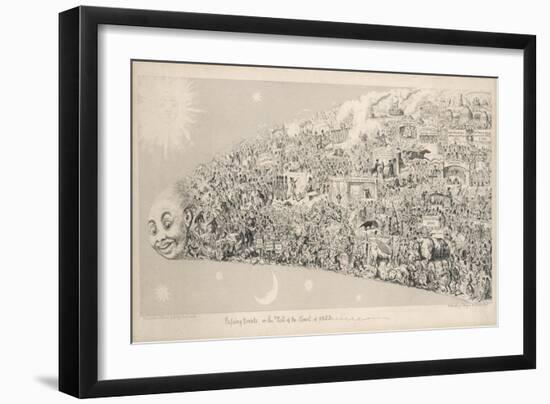 Passing Events or the Tail of the Comet of 1853-George Cruikshank-Framed Art Print