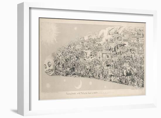 Passing Events or the Tail of the Comet of 1853-George Cruikshank-Framed Art Print