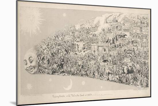 Passing Events or the Tail of the Comet of 1853-George Cruikshank-Mounted Art Print