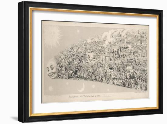 Passing Events or the Tail of the Comet of 1853-George Cruikshank-Framed Art Print