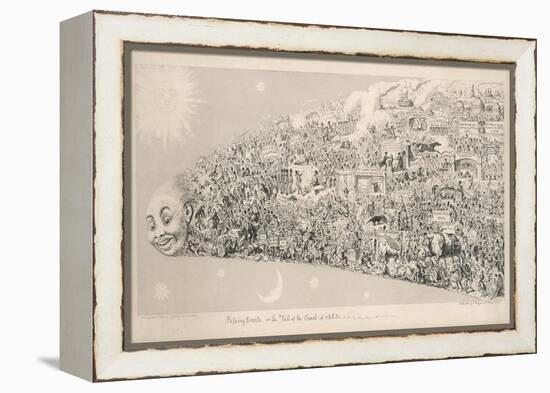 Passing Events or the Tail of the Comet of 1853-George Cruikshank-Framed Stretched Canvas