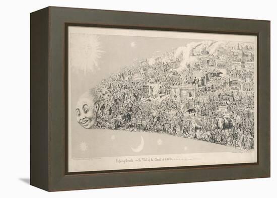 Passing Events or the Tail of the Comet of 1853-George Cruikshank-Framed Stretched Canvas