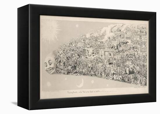 Passing Events or the Tail of the Comet of 1853-George Cruikshank-Framed Stretched Canvas