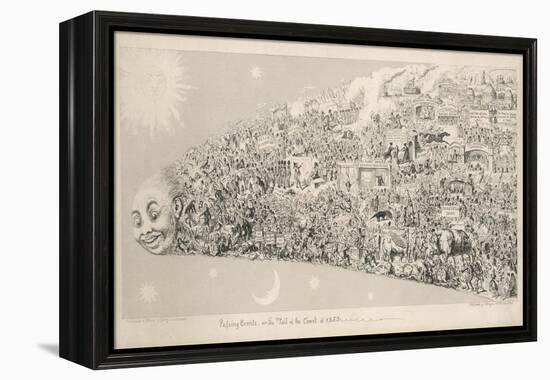 Passing Events or the Tail of the Comet of 1853-George Cruikshank-Framed Stretched Canvas