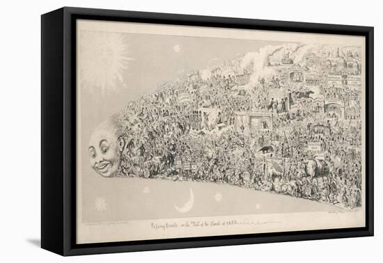 Passing Events or the Tail of the Comet of 1853-George Cruikshank-Framed Stretched Canvas