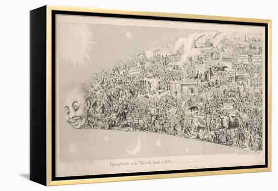 Passing Events or the Tail of the Comet of 1853-George Cruikshank-Framed Stretched Canvas