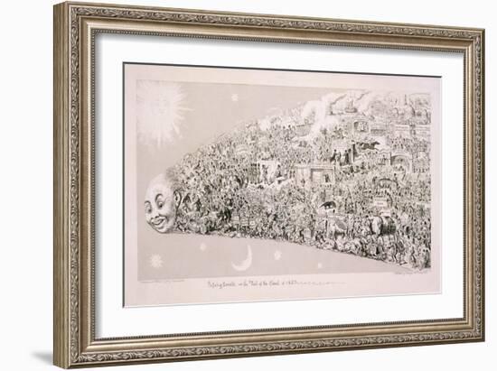 Passing Events, or the Tail of the Comet of 1853-George Cruikshank-Framed Giclee Print