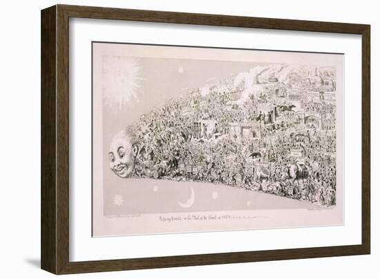 Passing Events, or the Tail of the Comet of 1853-George Cruikshank-Framed Giclee Print