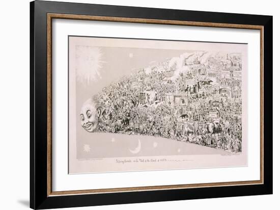 Passing Events, or the Tail of the Comet of 1853-George Cruikshank-Framed Giclee Print