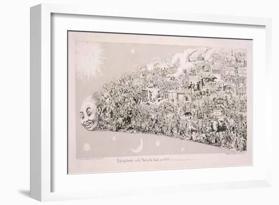 Passing Events, or the Tail of the Comet of 1853-George Cruikshank-Framed Giclee Print