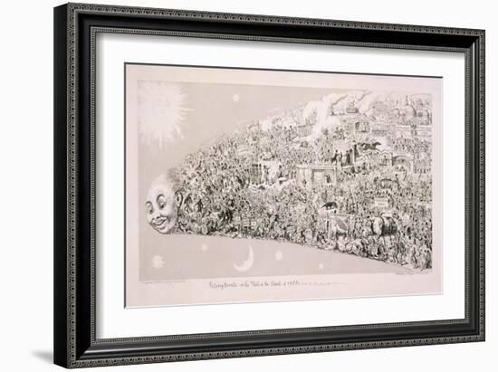 Passing Events, or the Tail of the Comet of 1853-George Cruikshank-Framed Giclee Print