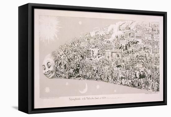 Passing Events, or the Tail of the Comet of 1853-George Cruikshank-Framed Premier Image Canvas