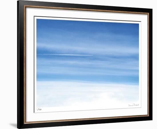 Passing Jet at 37000 Feet-Shams Rasheed-Framed Giclee Print