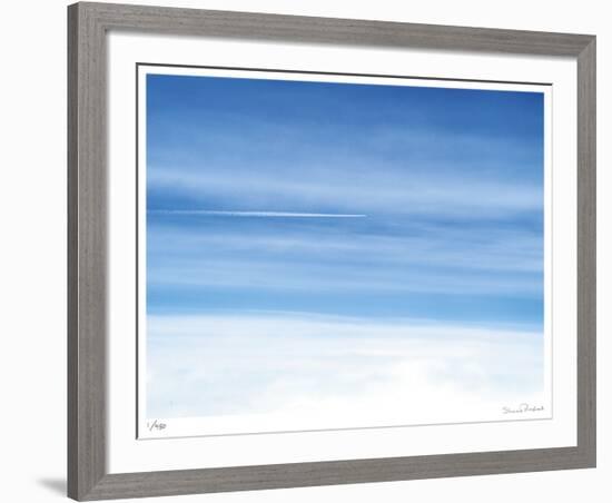 Passing Jet at 37000 Feet-Shams Rasheed-Framed Giclee Print