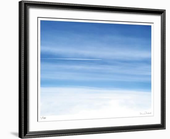 Passing Jet at 37000 Feet-Shams Rasheed-Framed Giclee Print