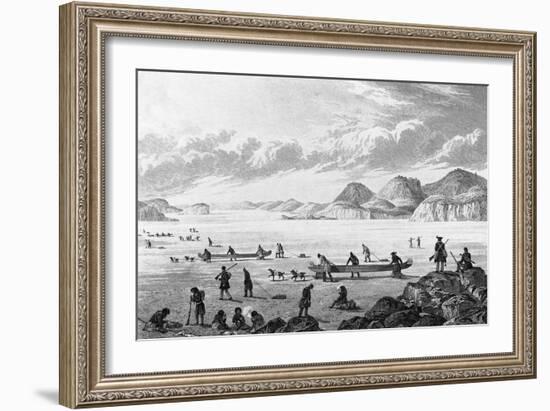 Passing Point Lata on the Ice-Edward Finden-Framed Giclee Print