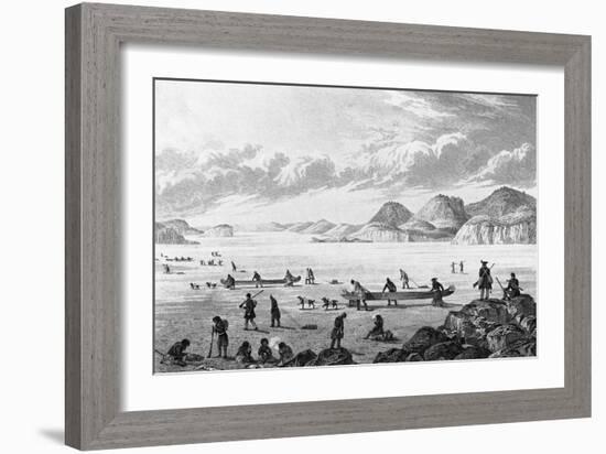 Passing Point Lata on the Ice-Edward Finden-Framed Giclee Print