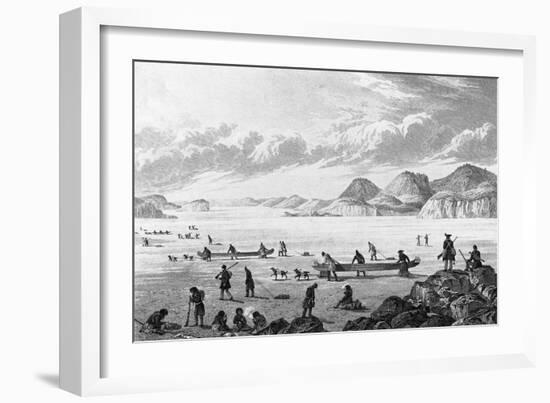 Passing Point Lata on the Ice-Edward Finden-Framed Giclee Print