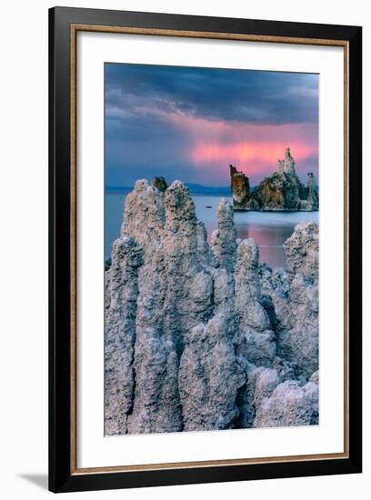 Passing Ships, Sunrise Storm Mono Lake, Eastern Sierras, California-Vincent James-Framed Photographic Print