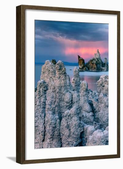 Passing Ships, Sunrise Storm Mono Lake, Eastern Sierras, California-Vincent James-Framed Photographic Print